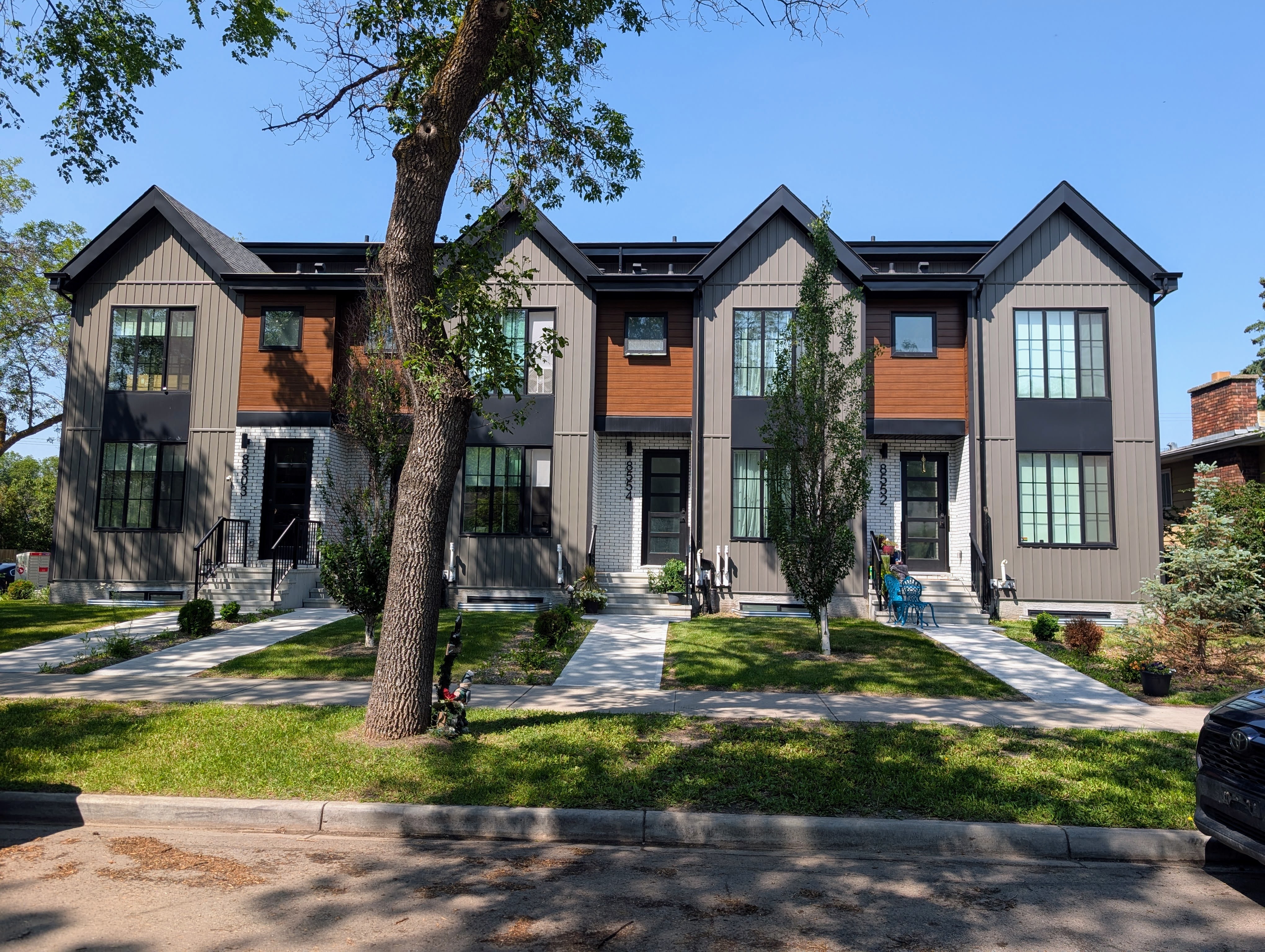 A rowhouse I biked by in Strathcona